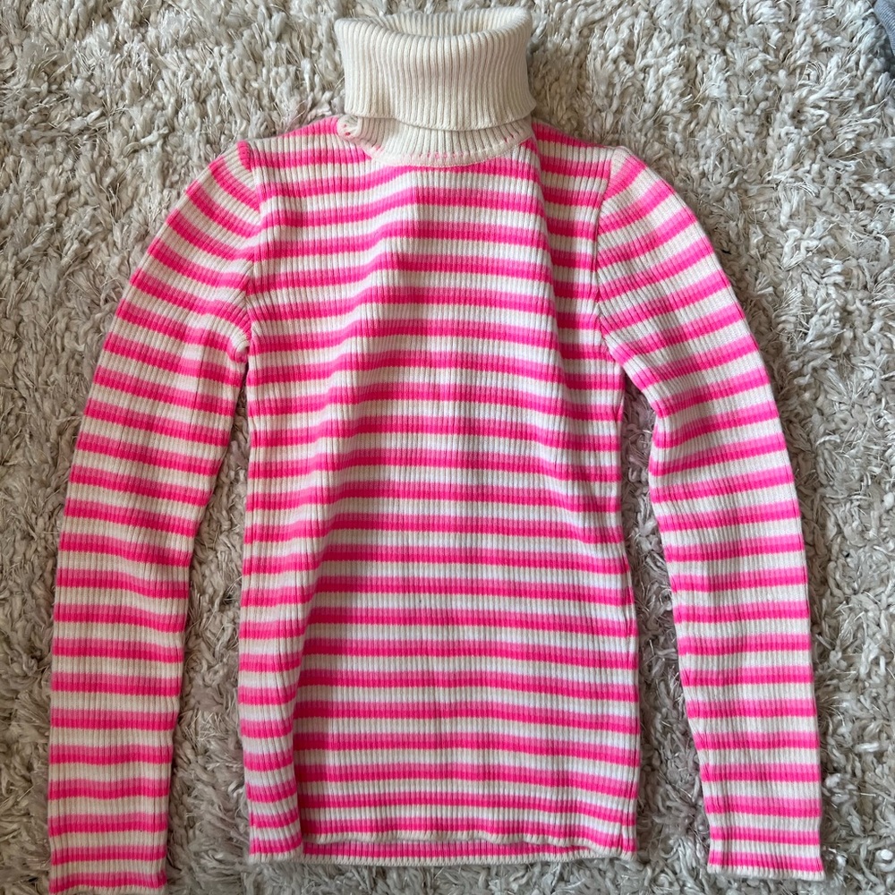 Vintage Striped Turtleneck